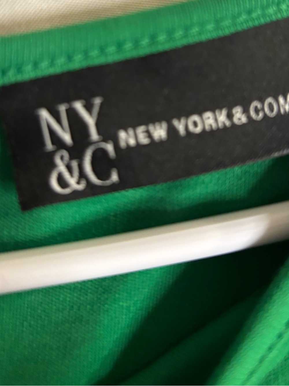 New York & Company Green Button Detail Dress - Picture 3 of 6